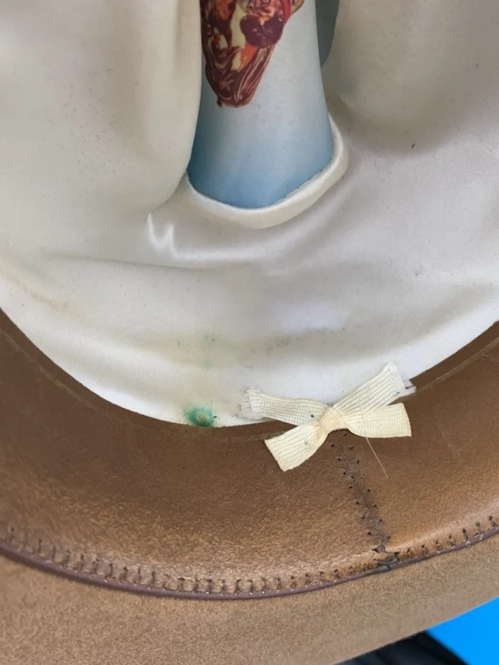 Vintage Stetson John B. Stetson 4x Beaver XXXX Stetson Tan Cowboy Hat Bullriding - Picture 8 of 12